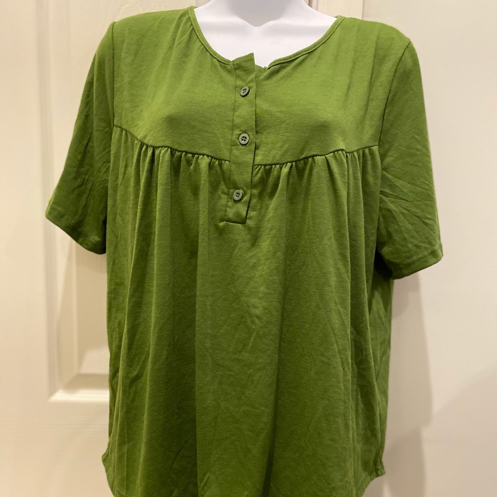 Boutique 2XL Deep Green Blouse